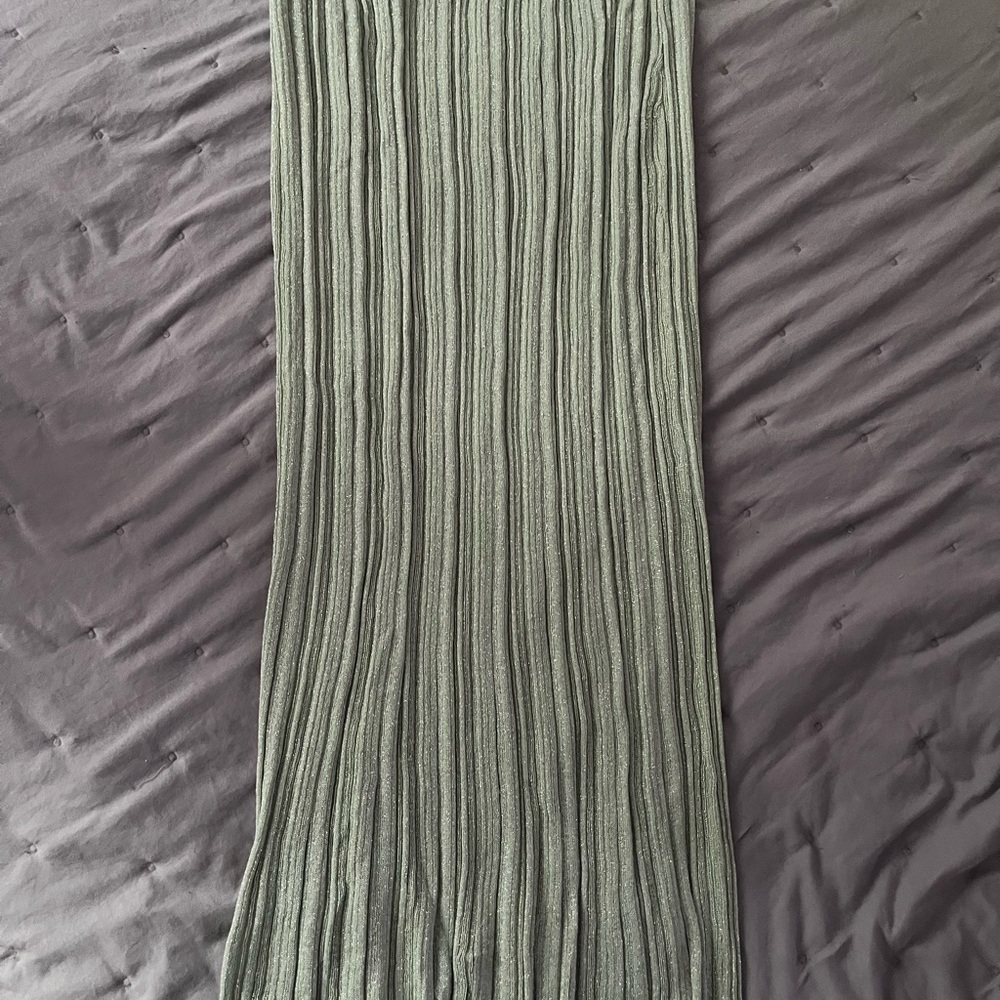 Lioness Sage Ribbed Skirt